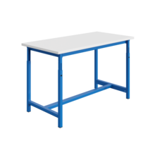 Ergonomic worktable PTH-model adjustable in height 300 kg Blue