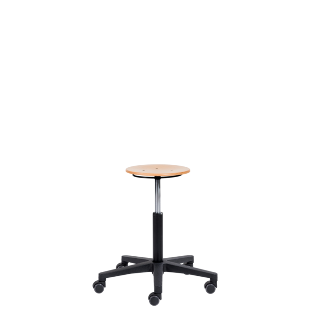 Ergonomic stool workstool NATUR wood