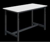 Ergonomic worktable PTH-model adjustable in height 300 kg Anthracite Ergonomic worktable PTH-model adjustable in height 300 kg Anthracite