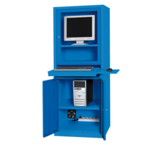 Computer Cabinet AIC500 for Factories and Warehouses - Industrial Blue
