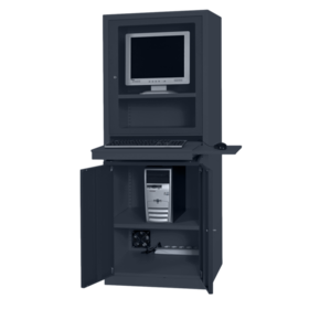 Computer cabinet for workplace AIC500 Anthracite Made in France