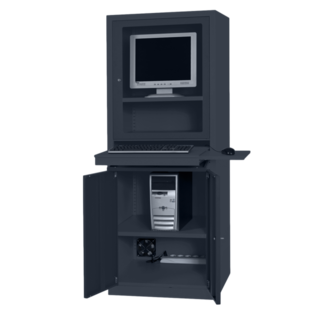 Computer cabinet for workplace AIC500 Anthracite Made in France
