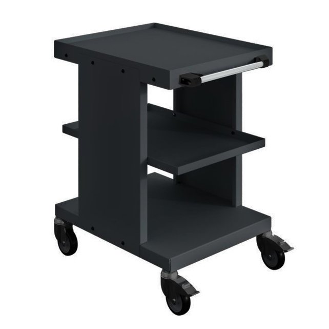 Worktrolley Warehouse Trolley with 2 or 3 Levels Grey Anthracite