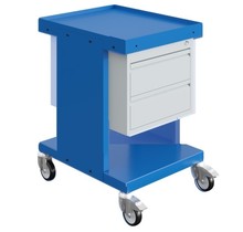 Worktrolley Warehouse Trolley SV with drawers Industrial Blue