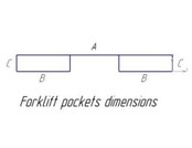 Metal container for rotating forks and crane 1000L (35.3 cu ft)1000Kg VTR-model