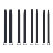 Fork extender sleeves 2000 mm (78.8 inch) for forklift with security pin