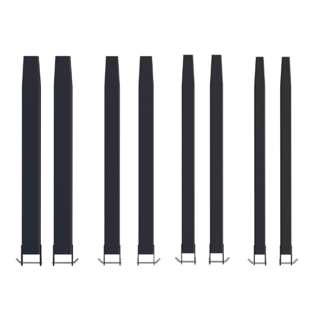 Fork extender sleeves 2000 mm (78.8 inch) for forklift with security pin