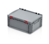 Eurobox Universal 40x30x18,5 cm with lid open handle Euro container KTL box Closed handle Eurobox Universal 40x30x18,5 cm with lid open handle Euro container KTL box Closed handle