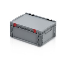 Eurobox Universal 40x30x18,5 cm with lid open handle Euro container KTL box Closed handle