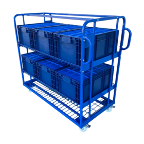 Order Picking container 130x65x123cm Roll container shelf trolley