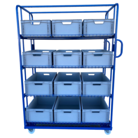 Order Picking Roll container 130x65x190cm e-commerce shelf trolley