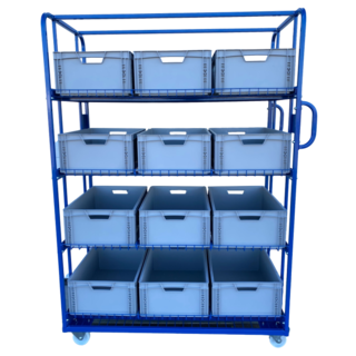 Order Picking Roll container 130x65x190cm e-commerce shelf trolley