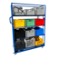 SalesBridges Order Picking Shelves Trolley 130x65x190cm, 4 Mesh Shelves, Demountable
