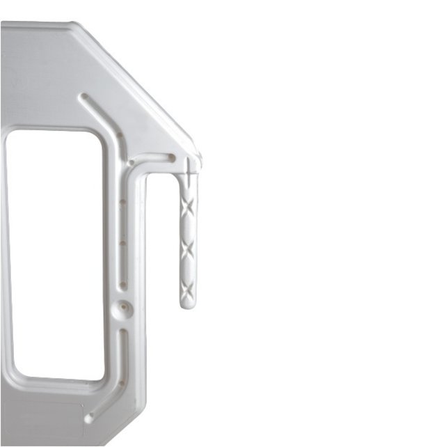 Barrier Fences plastic 2000 x 1000 mm White with reflector