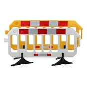 Barrier Fences plastic 2000 x 1000 mm White with reflector