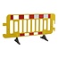 SalesBridges Barrier Fences plastic 2000 x 1000 mm Yellow with reflector