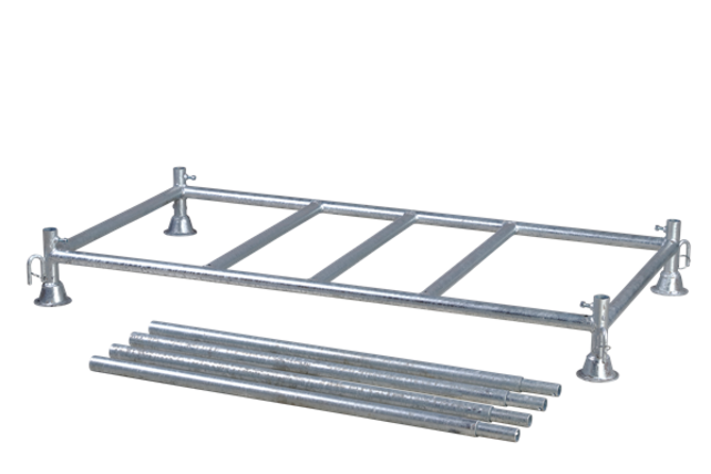 Barrier Fences 2000 x 1000 mm White - 15 pcs + transportation rack
