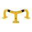 SalesBridges Impact Corner Protection – Steel Ø76 mm (Yellow/Black Safety Guard)