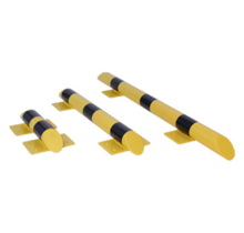 Collision Protection Crossbar – Steel Ø76 mm (Galvanized & Yellow/Black Coated)