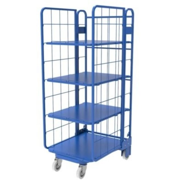 Roll container Nestable with 3 sides and 3 shelves(H)1800mm(70.92inch)