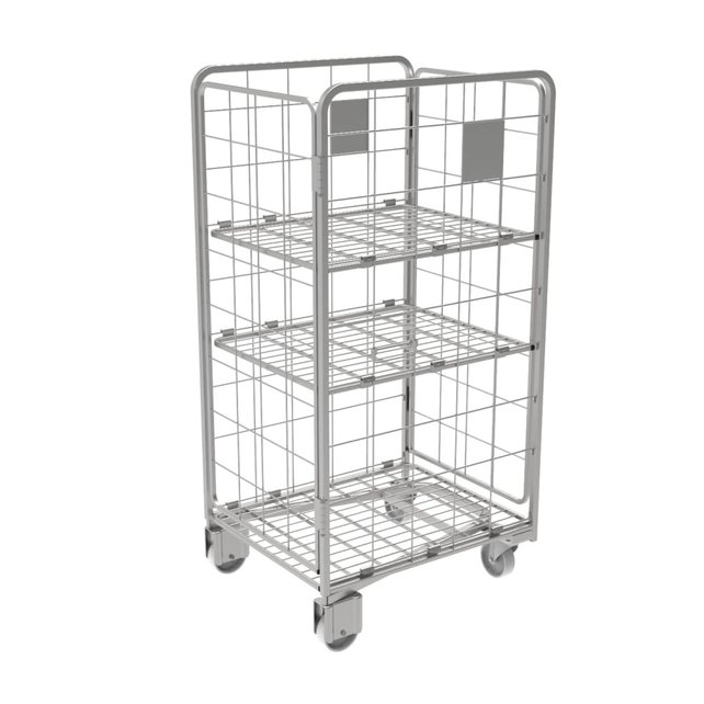 Nestable Roll Container 4 Sides – Low Model (H 1585 mm)