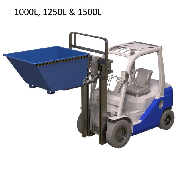 Skip Container 1000 L (35.3 cu ft) Tipper Container for Forklift UC-Model