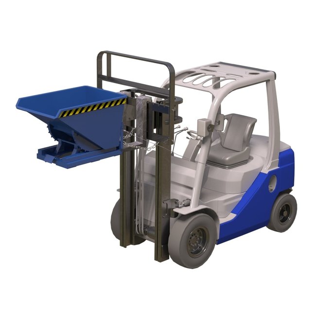 Self dumping hopper 300L (10.6 cu ft) Skip Container for forklift MC-Model