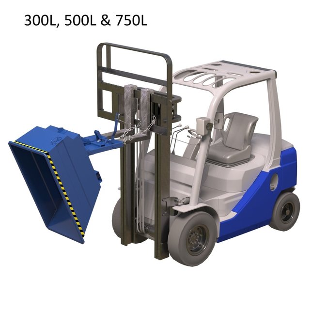 Skip Container750 L (26.5 cu ft) Tipper Container for Forklift   UC-Model Skip Container750 L (26.5 cu ft) Tipper Container for Forklift   UC-Model