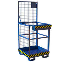 Access Safety Working Platform 0.8x0.8x2m man cage  for forklift 150 Kg CE