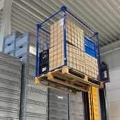 Bulk Deal Cage Container steel H800mm(31.52 inch) folding window on short side for europallet