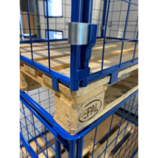 Bulk Deal Cage Container steel H800mm(31.52 inch) folding window on short side for europallet