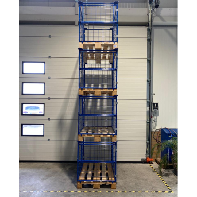 Bulk Deal – 25x Steel Cage Containers with Folding Window – 1200 × 800 × 800 mm (1000 kg)