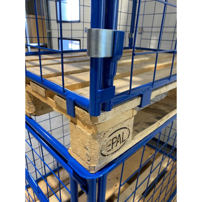 Steel wire mech cage container L1.2xW0.8xH1.0m with folding window - Bulk Deal (25pcs)