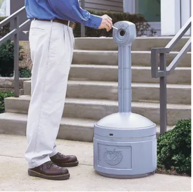 Cigarette-Butt Receptacles-4 Gallons Grey Cigarette-Butt Receptacles-4 Gallons Grey