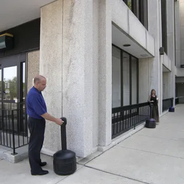 Cigarette-Butt Receptacles-4 Gallons Beige