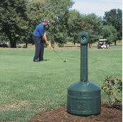 Cigarette-Butt Receptacles-4 Gallons Green