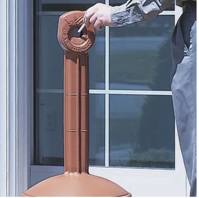 Cigarette-Butt Receptacles-4 Gallons Terra Cotta