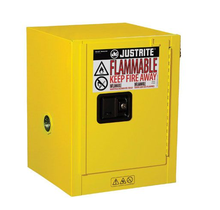 4G Countertop Safety Cabinet 559mm H x 432mm W 1 Shelf, 1 Door, Manual close