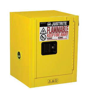 4G Countertop Safety Cabinet 559mm H x 432mm W 1 Shelf, 1 Door, Manual close