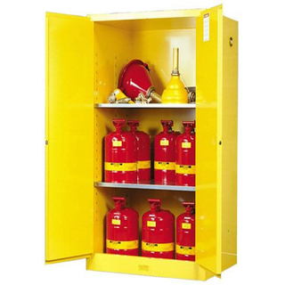 Flammable Storage Cabinet – 90 Gallon (341 L), 2 Doors, 2 Shelves, Yellow