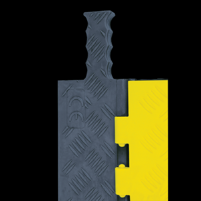 5-Channel Light weight Cable Protector for 1.25 inch ( 3.17cm) Lines - Y/GRY