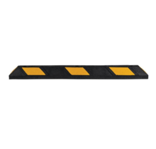 Parking Stop – 120 cm, Heavy-Duty Rubber with Reflector (Black/Yellow)