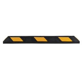 Safe parking stop made of  hard rubber with reflector 120cm (47inch)