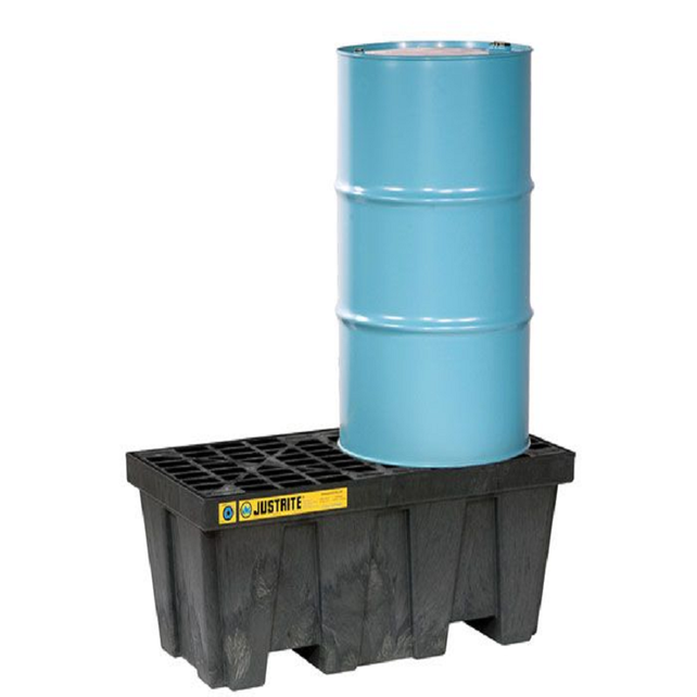 Spill containment container 2 Drums HDPE BlackWithout Drain