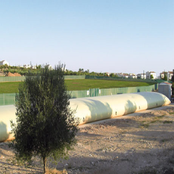 Temporary storage of drinking water-Flexible A tank- capacity up to 500 m³