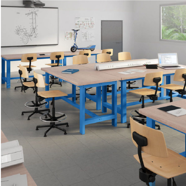Worktable for technological and technical training schools Worktable for technological and technical training schools