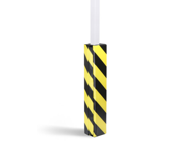 Column Protection 1 Meter Posts 100x100mm PE, Black/Yellow Made in EU