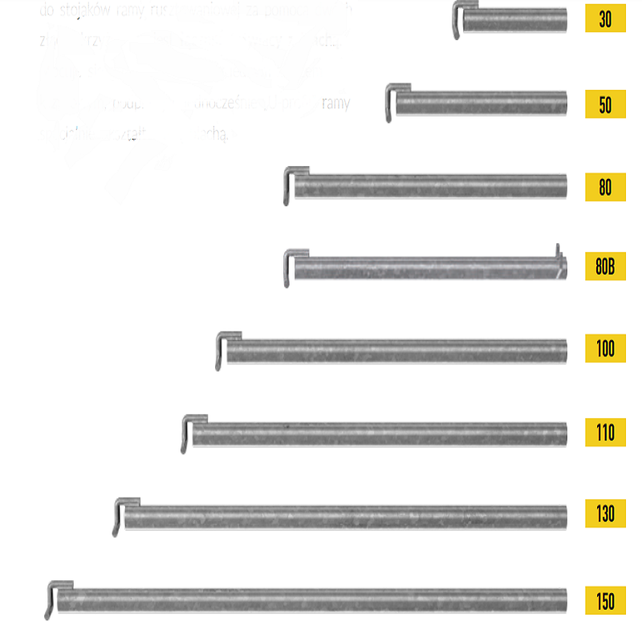 Steel Scaffolding Anchor 50 cm – Galvanized Anchor Connector