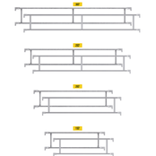 Scaffolding steel galvanized guard rail 307