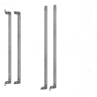 Galvanized Diagonal Brace 307 × 200 cm – Scaffold Stabilizing Brace
